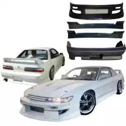 FRP WOR9 Body Kit 4pc > Nissan Silvia (S13) 1989-1994 > 2dr Coupe image - 3