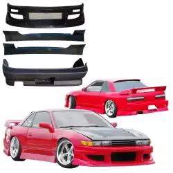 FRP WOR9 Body Kit 4pc > Nissan Silvia (S13) 1989-1994 > 2dr Coupe image - 1