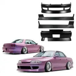 FRP URA Body Kit 4pc > Nissan Skyline (R32) GTS 1990-1993 > 4dr Sedan image - 1