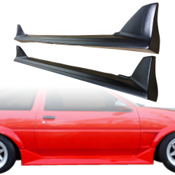 VSaero FRP JBLO Side Skirts for Toyota Corolla (AE86) 1984-1987 > 2/3dr image - 1