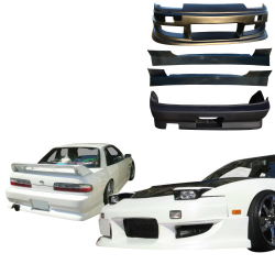 VSaero FRP WOR9 Body Kit 4pc for Nissan 240SX 1989-1994 > 2dr Coupe image - 4