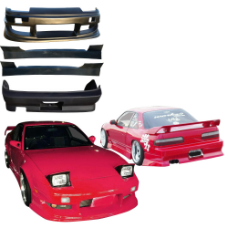 VSaero FRP WOR9 Body Kit 4pc for Nissan 240SX 1989-1994 > 2dr Coupe image - 1