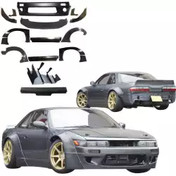 FRP TKYO v2 Wide Body Kit w Wing 11pc > Nissan Silvia (S13) 1989-1994 > 2dr Coupe image - 1