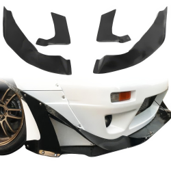 VSaero FRP TKYO v2 Wide Body Front Canards 4pc for Nissan Silvia (S13) 1989-1994 > 2dr Coupe image - 14