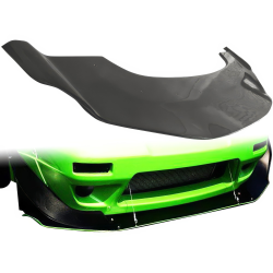 VSaero FRP TKYO v2 Wide Body Front Splitter for Nissan Silvia (S13) 1989-1994 > 2dr Coupe image - 1