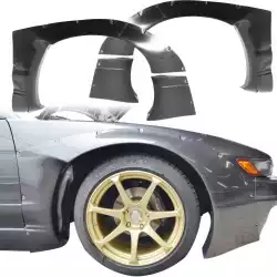 FRP TKYO v2 Wide Body Fender Flares (front) 4pc 50mm > Nissan Silvia (S13) 1989-1994 > 2dr Coupe image - 21