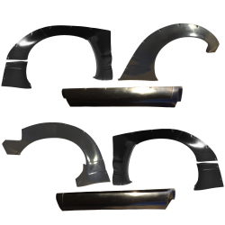 VSaero FRP TKYO v2 Wide Body Flares & Side Skirts 6pc for Nissan Silvia (S13) 1989-1994 > 2dr Coupe image - 1