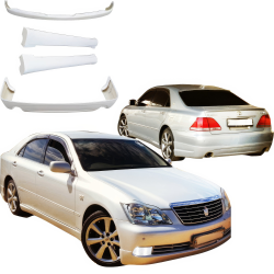 VSaero FRP ING Early Lip Body Kit 4pc for Toyota Crown Athlete (GRS180) 2003-2005 image - 2