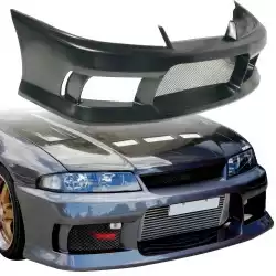 FRP MSPO v2 Front Bumper > Nissan Skyline (R33) GTS 1995-1998 > 2/4dr image - 1