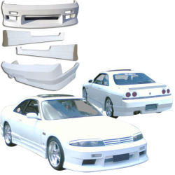 VSaero FRP MSPO Body Kit 4pc for Nissan Skyline (R33) GTS 1995-1998 > 2dr Coupe image - 2