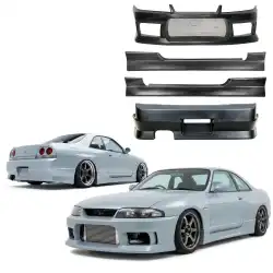 FRP MSPO v2 Body Kit 4pc > Nissan Skyline (R33) GTS 1993-1995 > 2dr Coupe image - 1