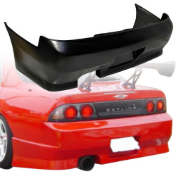 VSaero FRP FKON Rear Bumper for Nissan Skyline (R33) GTS 1995-1998 > 4dr Sedan image - 15