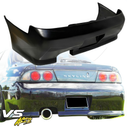 VSaero FRP FKON Rear Bumper for Nissan Skyline (R33) GTS 1995-1998 > 4dr Sedan image - 11