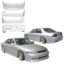 VSaero FRP FKON Body Kit 4pc for Nissan Skyline (R33) GTS 1995-1998 > 4dr Sedan image - 1