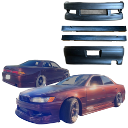 VSaero FRP TRAU Body Kit 4pc for Toyota Mark II (JZX90) 1993-1996 image - 1