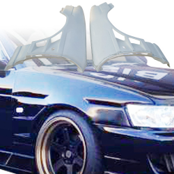 VSaero FRP DMA D1 Wide Body Fenders (front) 30mm for Nissan Laurel (C35) 1998-2002 image - 1