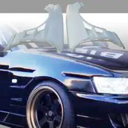 FRP DMA D1 Wide Body Fenders (front) 30mm > Nissan Laurel (C35) 1998-2002 image - 1