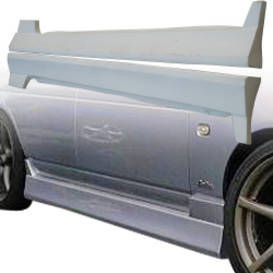 VSaero FRP FKON Side Skirts for Nissan Laurel (C35) 1998-2002 image - 1