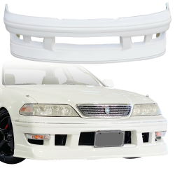 VSaero FRP TRAU Front Bumper for Toyota Mark II (JZX100) 1997-2000 image - 7