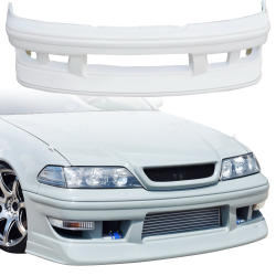 VSaero FRP TRAU Front Bumper for Toyota Mark II (JZX100) 1997-2000 image - 1