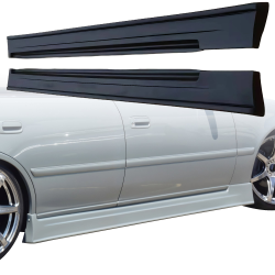 VSaero FRP TRAU Side Skirts for Toyota Mark II (JZX100) 1997-2000 image - 1