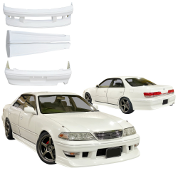 VSaero FRP TRAU Body Kit 4pc for Toyota Mark II (JZX100) 1997-2000 image - 3
