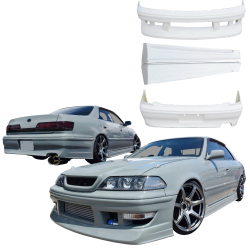 VSaero FRP TRAU Body Kit 4pc for Toyota Mark II (JZX100) 1997-2000 image - 1