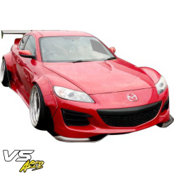 VSaero FRP TKYO Wide Body Front Lip Add-ons 2pc for Mazda RX-8 (SE3P) 2009-2011 image - 6