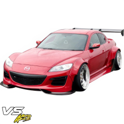 VSaero FRP TKYO Wide Body Front Lip Add-ons 2pc for Mazda RX-8 (SE3P) 2009-2011 image - 7
