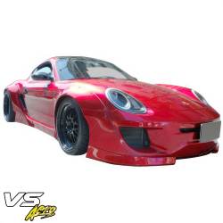 VSaero FRP TKYO v1 Wide Body Front Lip for Porsche Cayman (987) 2006-2008 image - 4