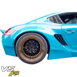 VSaero FRP TKYO v1 Wide Body Fender Flares (rear) 100mm for Porsche Cayman (987) 2006-2008 image - 30