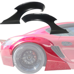 VSaero FRP TKYO v1 Wide Body Fender Flares (rear) 100mm for Porsche Cayman (987) 2006-2008 image - 1