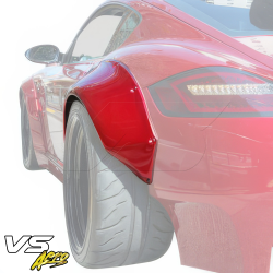 VSaero FRP TKYO v1 Wide Body Fender Flares (rear) 100mm for Porsche Cayman (987) 2006-2008 image - 4
