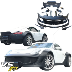 VSaero FRP TKYO v1 Wide Body Kit for Porsche Cayman (987) 2006-2008 image - 2