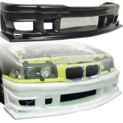 VSaero FRP BOME Front Bumper for BMW 318i 325i (E36) 1992-1998 > 2/4dr image - 1