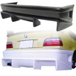 VSaero FRP BOME Rear Bumper for BMW 318i 325i (E36) 1992-1998 > 2/4dr image - 1