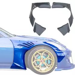 FRP TKYO Wide Body Fender Flares w Extension (front) 40mm > Nissan 350Z (Z33) 2003-2008 image - 1