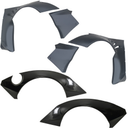 VSaero FRP TKYO Wide Body Fender Flare Set 6pc for Nissan 350Z (Z33) 2003-2008 image - 1