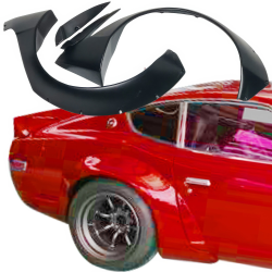 VSaero FRP TKYO Wide Body Fender Flares (rear) 4pc 100mm for Datsun 240Z (S30) 1970-1973 > 2 Seater image - 1