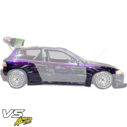 VSaero FRP TKYO Wide Body Fenders w Sides Kit for Honda Civic EG 1992-1995 > 3dr Hatchback image - 2