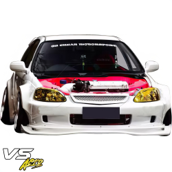 VSaero FRP MAM Wide Body Fender Flares (front) 2pc 60mm for Honda Civic EK 1999-2000 > 3dr Hatchback image - 12