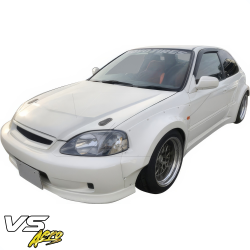 VSaero FRP MAM Wide Body Fender Flares (front) 2pc 60mm for Honda Civic EK 1999-2000 > 3dr Hatchback image - 21
