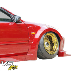 VSaero FRP MAM Wide Body Fender Flares (front) 2pc 60mm for Honda Civic EK 1999-2000 > 3dr Hatchback image - 2