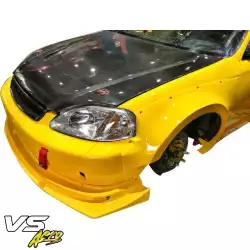 FRP MAM Wide Body Fender Flares (front) 2pc 60mm > Honda Civic EK 1999-2000 > 3dr Hatchback image - 4