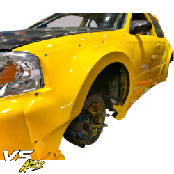 VSaero FRP MAM Wide Body Fender Flares (front) 2pc 60mm for Honda Civic EK 1999-2000 > 3dr Hatchback image - 6