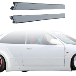 VSaero FRP MAM Wide Side Skirts 2pc for Honda Civic EK 1996-2000 > 3dr Hatchback image - 10