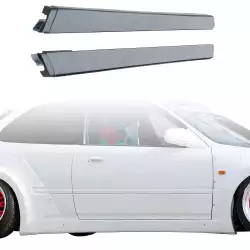 FRP MAM Wide Side Skirts 2pc > Honda Civic EK 1996-2000 > 3dr Hatchback image - 10