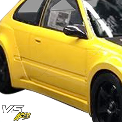 VSaero FRP MAM Wide Side Skirts 2pc for Honda Civic EK 1996-2000 > 3dr Hatchback image - 6