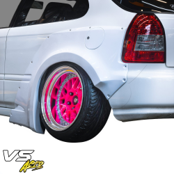 VSaero FRP MAM Wide Body Fender Flares (rear) 3pc 60mm for Honda Civic EK 1996-2000 > 3dr Hatchback image - 12