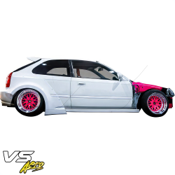 VSaero FRP MAM Wide Body Fender Flares (rear) 3pc 60mm for Honda Civic EK 1996-2000 > 3dr Hatchback image - 13
